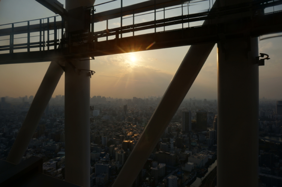 東京スカイツリーテラスツアー 夕陽