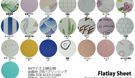 550円でおしゃれに小物撮影！FlatlaySheet（フラットレイシート）は22柄のインスタ映え背景紙セット