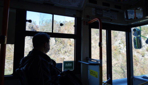 山梨にある紅葉の名所！甲府駅から路線バスで特別名勝「昇仙峡」へ向かう