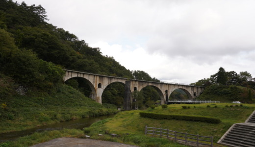 釜石線の鉄道写真定番スポット！道の駅みやもり隣接の「宮守川橋梁（めがね橋）」へ