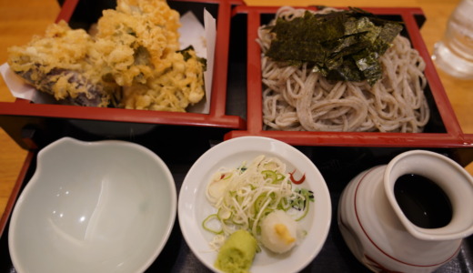 素早く食べられて美味しい！札幌駅地下街のそば店「ごまそば遊鶴 アピア店」で天せいろそばを食べる