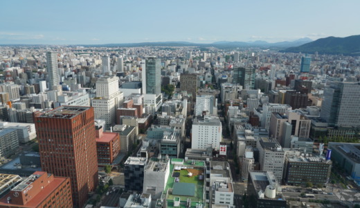 新幹線延伸に向けて北口にて工事中！JRタワー展望室 T38から眺める札幌の景色（2021年8月版）