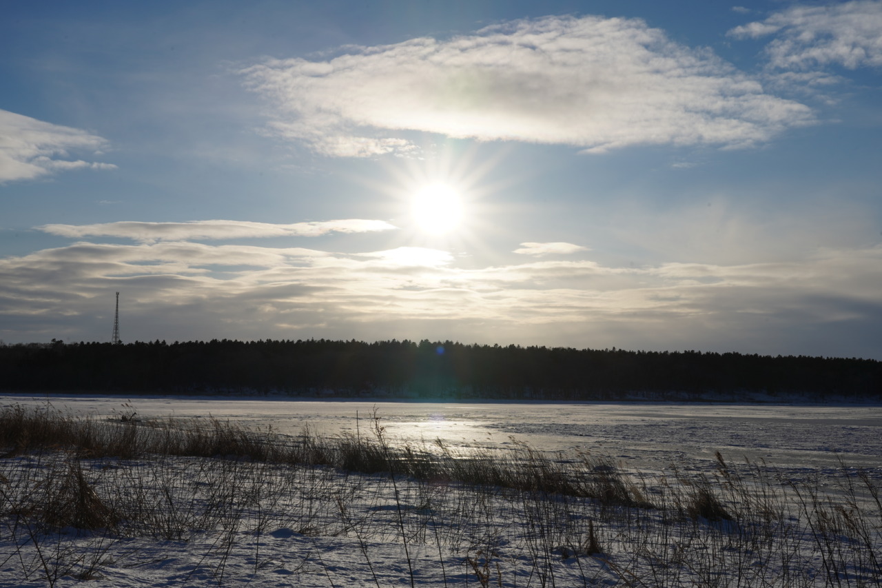 丹頂鶴がいることもある野鳥観察舎!春国岱と風蓮湖を一望できる「東梅ハイド」から東端の街の夕陽を見る interact