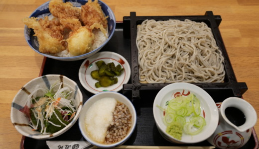 鶏と玉子の天丼とそば！札幌駅地下にあるごまそば遊鶴で「鶏親子天丼セット」を食べてみた