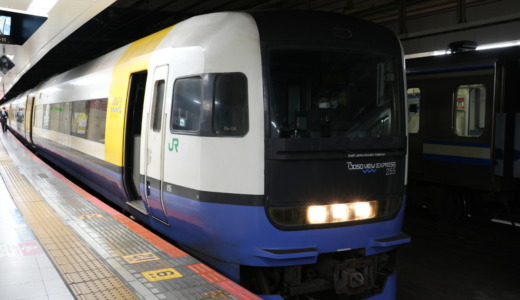 東京駅から銚子方面への移動に！JR東最古参で引退間近の255系電車「特急しおさい」に乗車する
