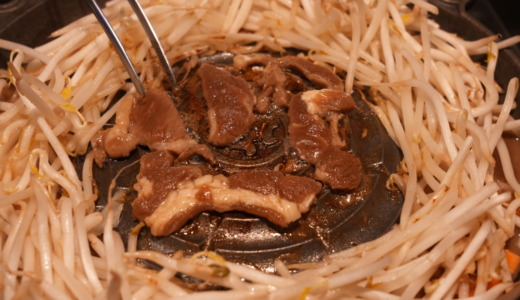 締めはクーポン交換品のうどん！松尾ジンギスカン札幌駅前店で「特上ラムジンギスカン」を食べる